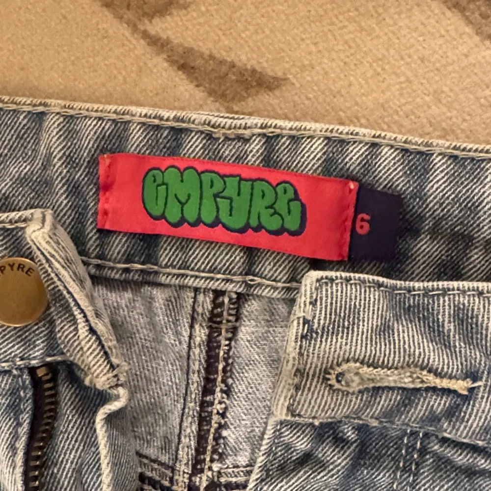 Empyre Light Blue women's  Jeans with Red Accents - Picture 3 of 4